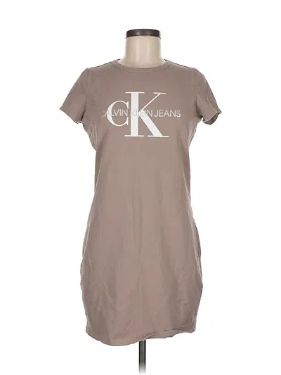 Pre-owned Calvin Klein Jeans Est.1978 Calvin Klein Jeans Short Sleeve T-shirt In Brown