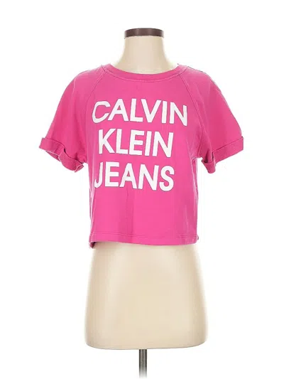 Pre-owned Calvin Klein Jeans Est.1978 Calvin Klein Jeans Short Sleeve T-shirt In Pink