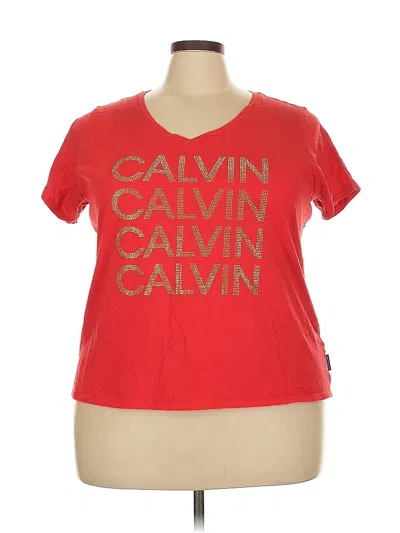 Pre-owned Calvin Klein Jeans Est.1978 Calvin Klein Jeans Short Sleeve T-shirt In Red