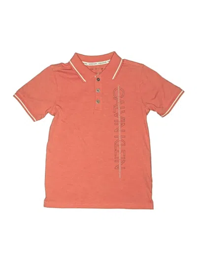 Pre-owned Calvin Klein Jeans Est.1978 Kids' Calvin Klein Jeans Short Sleeve Top In Orange