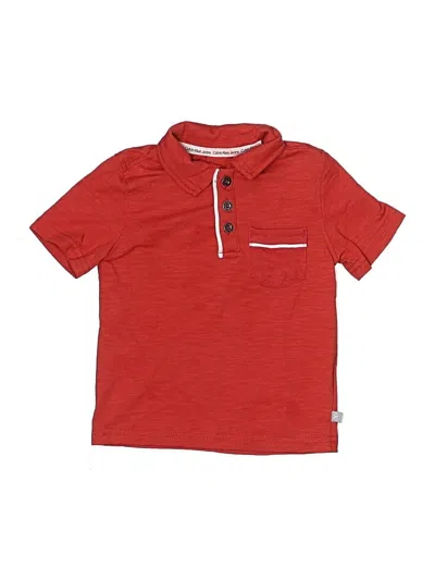 Pre-owned Calvin Klein Jeans Est.1978 Kids' Calvin Klein Jeans Short Sleeve Top In Red