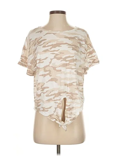 Pre-owned Calvin Klein Jeans Est.1978 Calvin Klein Jeans Short Sleeve Top In Tan