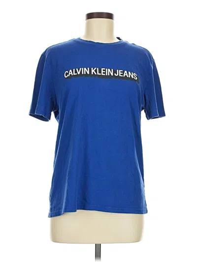 Pre-owned Calvin Klein Jeans Est.1978 Calvin Klein Jeans Short Sleeve T-shirt In Blue