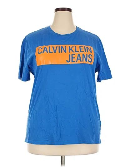 Pre-owned Calvin Klein Jeans Est.1978 Calvin Klein Jeans Short Sleeve T-shirt In Blue