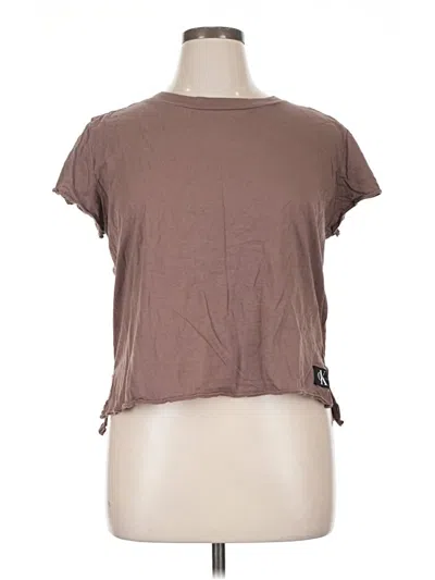 Pre-owned Calvin Klein Jeans Est.1978 Calvin Klein Jeans Short Sleeve T-shirt In Brown