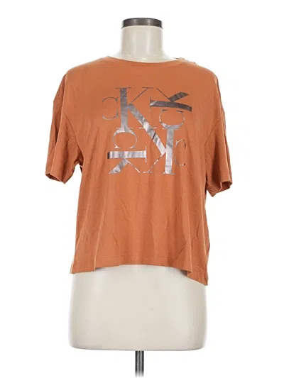 Calvin Klein Jeans Est.1978 Calvin Klein Jeans Short Sleeve T-shirt In Brown