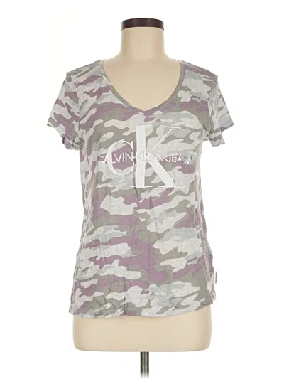 Pre-owned Calvin Klein Jeans Est.1978 Calvin Klein Jeans Short Sleeve T-shirt In Gray