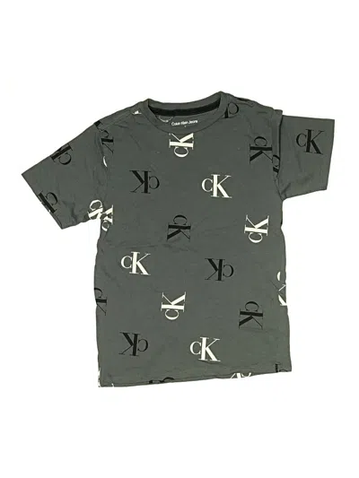 Pre-owned Calvin Klein Jeans Est.1978 Kids' Calvin Klein Jeans Short Sleeve T-shirt In Gray