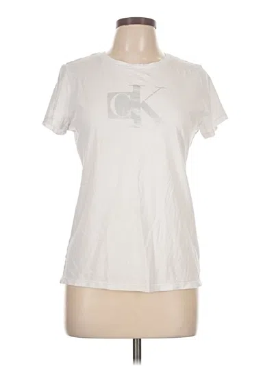 Pre-owned Calvin Klein Jeans Est.1978 Calvin Klein Jeans Short Sleeve T-shirt In Ivory