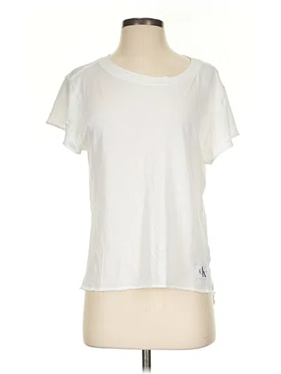 Pre-owned Calvin Klein Jeans Est.1978 Calvin Klein Jeans Short Sleeve T-shirt In Ivory