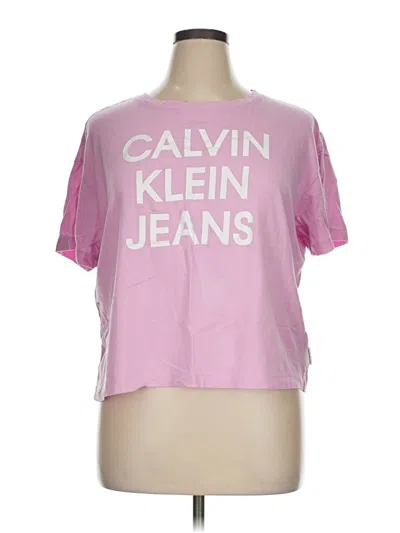 Pre-owned Calvin Klein Jeans Est.1978 Calvin Klein Jeans Short Sleeve T-shirt In Pink