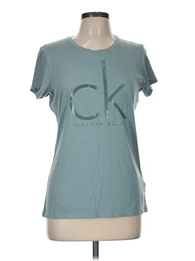 Pre-owned Calvin Klein Jeans Est.1978 Calvin Klein Jeans Short Sleeve T-shirt In Teal
