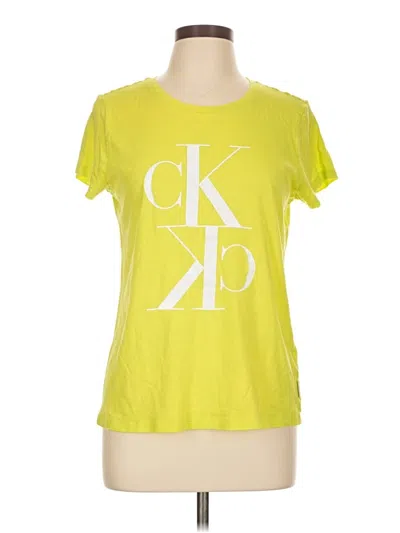 Pre-owned Calvin Klein Jeans Est.1978 Calvin Klein Jeans Short Sleeve T-shirt In Yellow