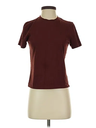 Pre-owned Calvin Klein Jeans Est.1978 Calvin Klein Jeans Short Sleeve Turtleneck In Burgundy