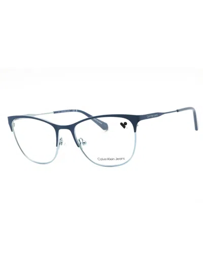 Calvin Klein Jeans Est.1978 Calvin Klein Jeans Sleek Cat-eye Eyeglasses - Ckj22206 In Blue
