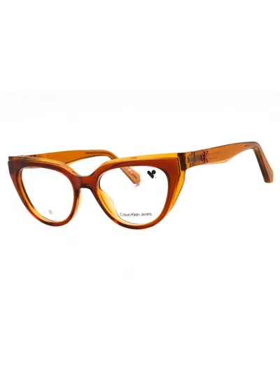 Calvin Klein Jeans Est.1978 Calvin Klein Jeans Sleek Cat-eye Eyeglasses Ckj24628 For Women In Multi