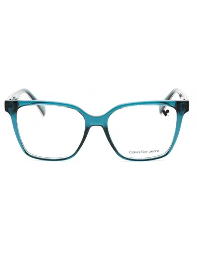 Calvin Klein Jeans Est.1978 Calvin Klein Jeans Sleek Rectangular Eyeglasses For Women In Blue