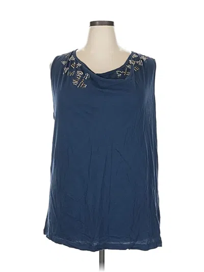 Pre-owned Calvin Klein Jeans Est.1978 Calvin Klein Jeans Sleeveless Blouse In Blue