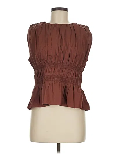 Pre-owned Calvin Klein Jeans Est.1978 Calvin Klein Jeans Sleeveless Blouse In Brown