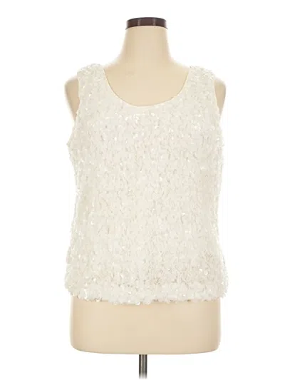 Calvin Klein Jeans Est.1978 Calvin Klein Jeans Sleeveless Blouse In White