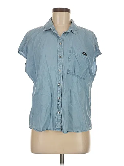 Pre-owned Calvin Klein Jeans Est.1978 Calvin Klein Jeans Sleeveless Button Down Shirt In Blue