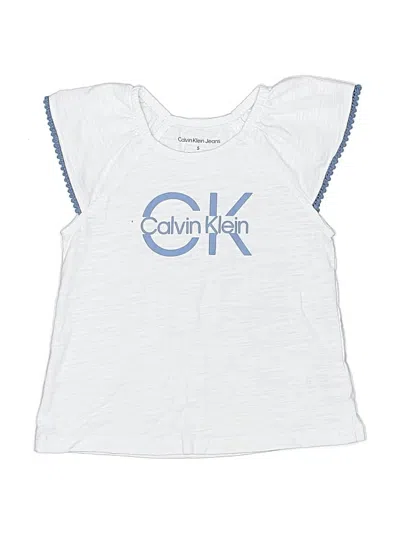 Pre-owned Calvin Klein Jeans Est.1978 Kids' Calvin Klein Jeans Sleeveless Top In White