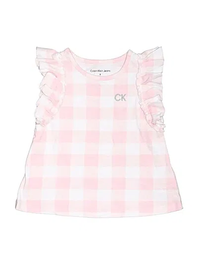 Pre-owned Calvin Klein Jeans Est.1978 Kids' Calvin Klein Jeans Sleeveless T-shirt In Pink