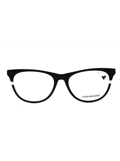Calvin Klein Jeans Est.1978 Calvin Klein Jeans Stylish Cat Eye Eyeglasses For Women In Black