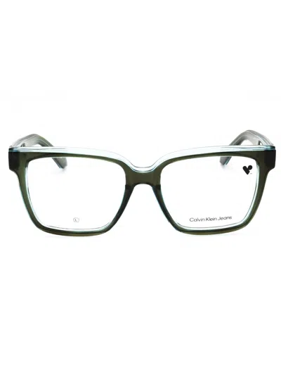 Calvin Klein Jeans Est.1978 Calvin Klein Jeans Stylish Rectangular Eyeglasses For Women In Transparent