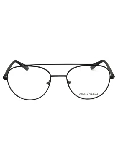 Calvin Klein Jeans Est.1978 Calvin Klein Jeans Stylish Round Unisex Eyeglasses - Ckj20304 In Gold