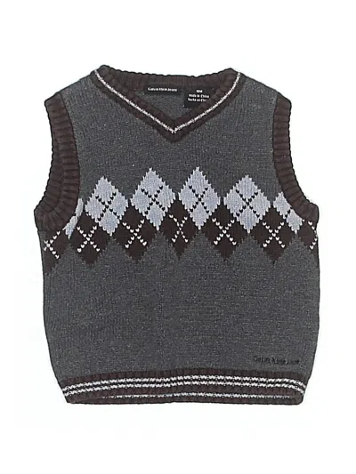 Pre-owned Calvin Klein Jeans Est.1978 Kids' Calvin Klein Jeans Sweater Vest In Gray