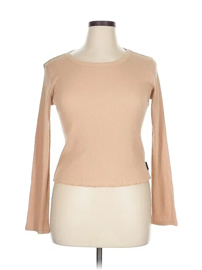 Pre-owned Calvin Klein Jeans Est.1978 Calvin Klein Jeans Thermal Top In Tan