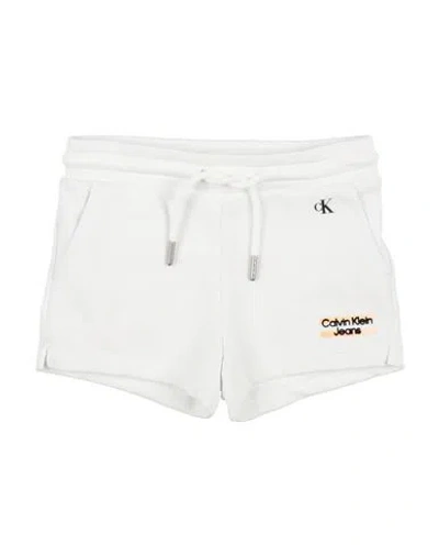 Calvin Klein Jeans Est.1978 Babies' Calvin Klein Jeans Toddler Boy Shorts & Bermuda Shorts White Size 4 Cotton
