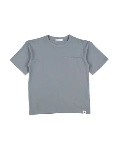 Calvin Klein Jeans Est.1978 Babies' Calvin Klein Jeans Toddler Boy T-shirt Grey Size 4 Cotton, Elastane