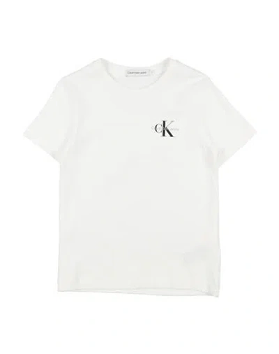 Calvin Klein Jeans Est.1978 Calvin Klein Jeans Toddler Boy T-shirt White Size 6 Cotton In White