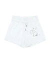 Calvin Klein Jeans Est.1978 Babies' Calvin Klein Jeans Toddler Girl Shorts & Bermuda Shorts White Size 6 Cotton, Elastane