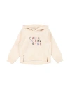 Calvin Klein Jeans Est.1978 Calvin Klein Jeans Toddler Girl Sweatshirt Beige Size 6 Cotton, Recycled Polyester In Nude