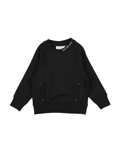 Calvin Klein Jeans Est.1978 Babies' Calvin Klein Jeans Toddler Girl Sweatshirt Black Size 6 Cotton, Polyester
