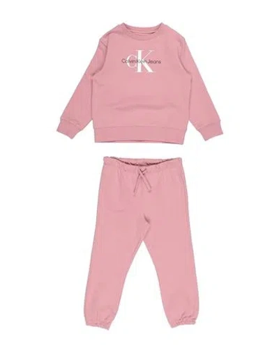 Calvin Klein Jeans Est.1978 Babies' Calvin Klein Jeans Toddler Girl Tracksuit Pink Size 3 Cotton, Elastane