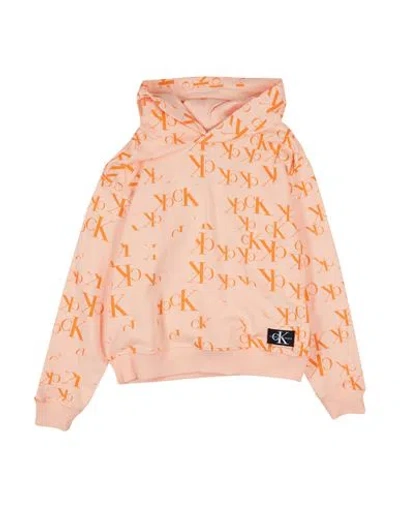 Calvin Klein Jeans Est.1978 Babies' Calvin Klein Jeans Toddler Sweatshirt Apricot Size 6 Cotton, Polyester In Orange