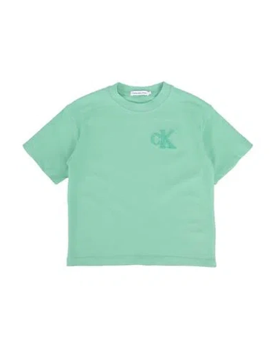 Calvin Klein Jeans Est.1978 Babies' Calvin Klein Jeans Toddler T-shirt Green Size 4 Cotton, Elastane