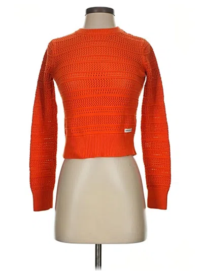 Pre-owned Calvin Klein Jeans Est.1978 Calvin Klein Jeans Turtleneck Sweater In Orange