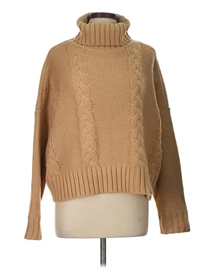 Pre-owned Calvin Klein Jeans Est.1978 Calvin Klein Jeans Turtleneck Sweater In Tan