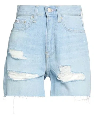 Calvin Klein Jeans Est.1978 Calvin Klein Jeans Woman Denim Shorts Blue Size 27 Cotton
