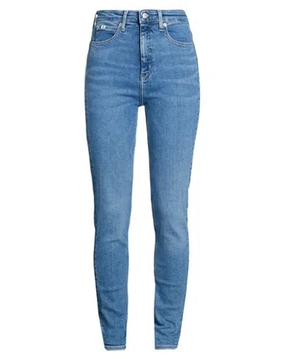 Calvin Klein Jeans Est.1978 Calvin Klein Jeans Woman Jeans Blue Size 28w-32l Cotton, Elasterell-p, Elastane