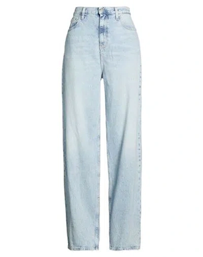 Calvin Klein Jeans Est.1978 Calvin Klein Jeans Woman Jeans Blue Size 29w-34l Cotton In Multi