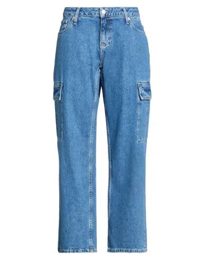 Calvin Klein Jeans Est.1978 Calvin Klein Jeans Woman Jeans Blue Size 31w-30l Cotton In Multi