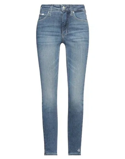 Calvin Klein Jeans Est.1978 Calvin Klein Jeans Woman Jeans Blue Size 32 Cotton, Elastomultiester, Elastane