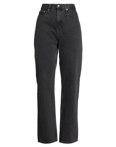 Calvin Klein Jeans Est.1978 Calvin Klein Jeans Woman Jeans Charcoal Size 30w-30l Cotton, Re-used Cotton In Black