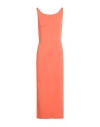 Shop Calvin Klein Jeans Est.1978 Calvin Klein Jeans Woman Midi Dress Orange Size L Modal, Polyester, Elastane